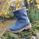 Emel Navy Leather Boots E2462-6